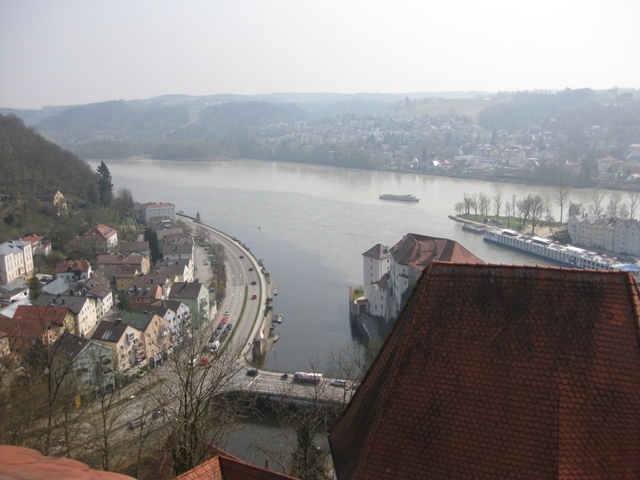 Tom on the Danube River in Passau, Germany